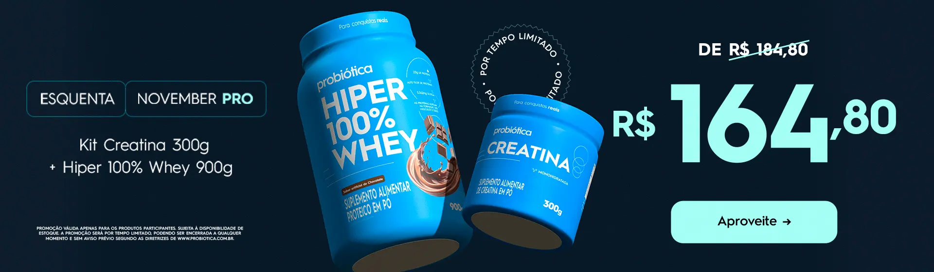 PROB - Promo_OUT_Esquenta_November PRO_Creatina + Hiper Whey - 1920x560.jpg