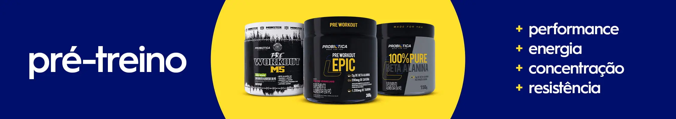 banner topo desktop categoria pré-treino com produtos e benefícios